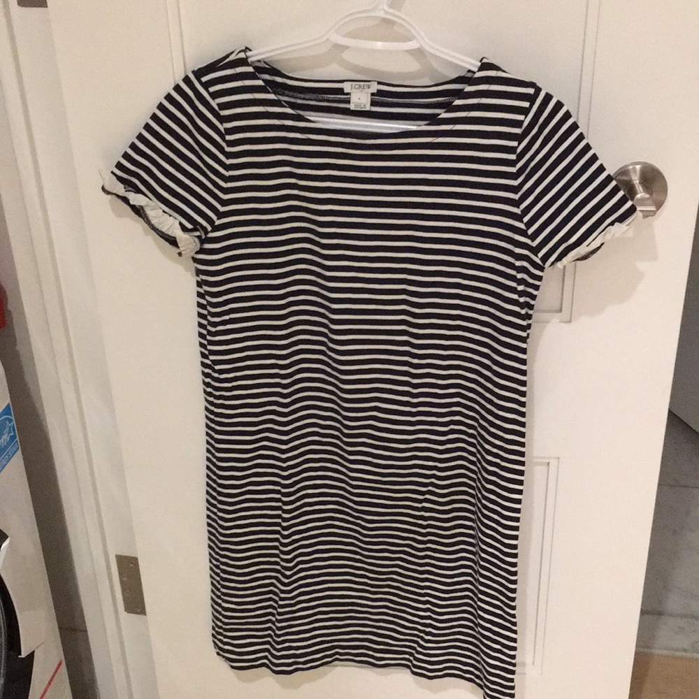J Crew Factory Striped T Shirt Dress